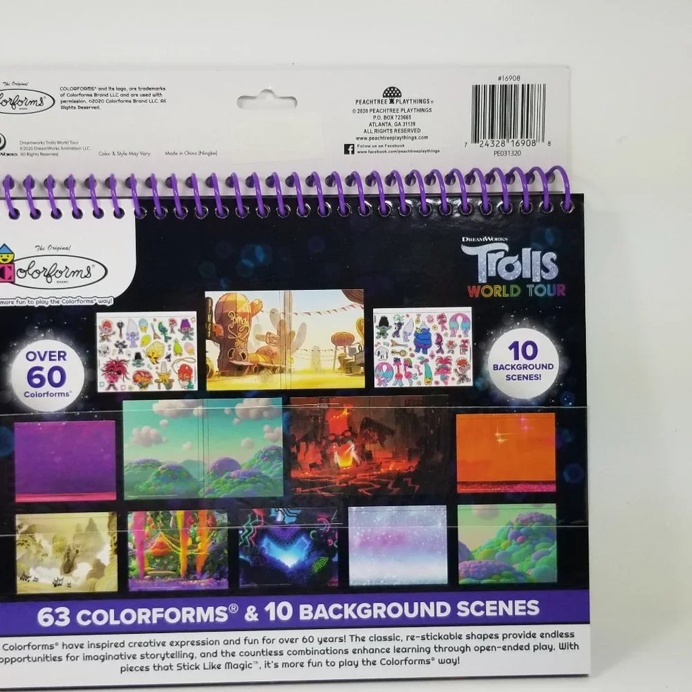 Trolls Sticker story adventure re-stickable stickers and scenes